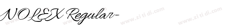 NOLEX Regular字体转换 NOLEX Regular字体转换
